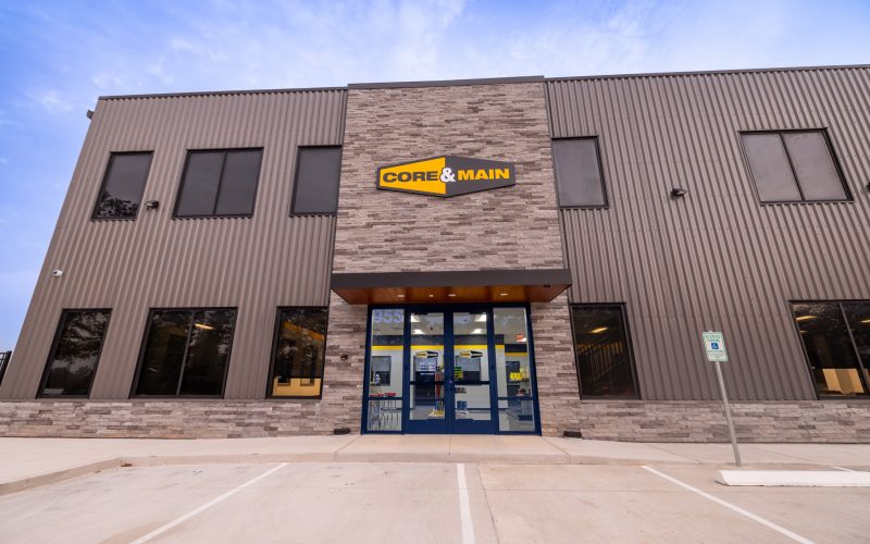 Photography documenting the completed CORE & Main industrial facility located in Conroe, Texas.
Commissioned by Rosenberger Construction to showcase the successful completion of a build-to-suit project designed to meet the specific operational requirements of CORE & Main, a leading distributor of water, sewer, storm drain, and fire protection products.
Images highlight architectural details, site layout, and construction quality as part of Rosenberger’s portfolio of industrial and commercial developments across Texas. Photographed by Mauricio Ramirez, Commercial and Industrial Photographer based in The Woodlands, Texas.