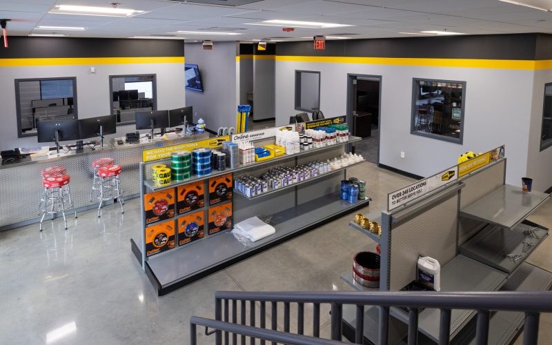 Photography documenting the completed CORE & Main industrial facility located in Conroe, Texas.
Commissioned by Rosenberger Construction to showcase the successful completion of a build-to-suit project designed to meet the specific operational requirements of CORE & Main, a leading distributor of water, sewer, storm drain, and fire protection products.
Images highlight architectural details, site layout, and construction quality as part of Rosenberger’s portfolio of industrial and commercial developments across Texas. Photographed by Mauricio Ramirez, Commercial and Industrial Photographer based in The Woodlands, Texas.